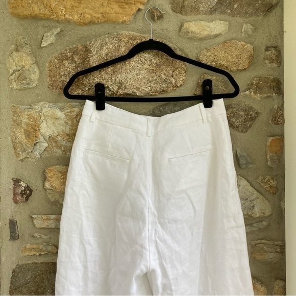 NWT Reformation Vesta Linen Pant In White Women’s 8 - Picture 11 of 16
